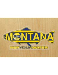 RepYourWater Montana Flag Sticker in One Color